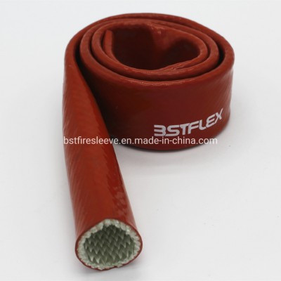 Corrugated Metallic Hose Silicone Glassfibre Protective High Temperature Hose Sleeve