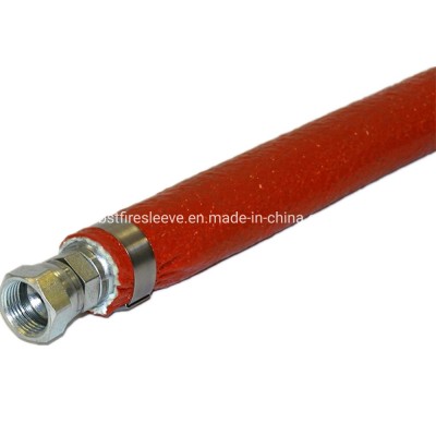 Convoluted Metal Hose Assembly Silicone Cover Glassfiber Heat Insulation Sleeve